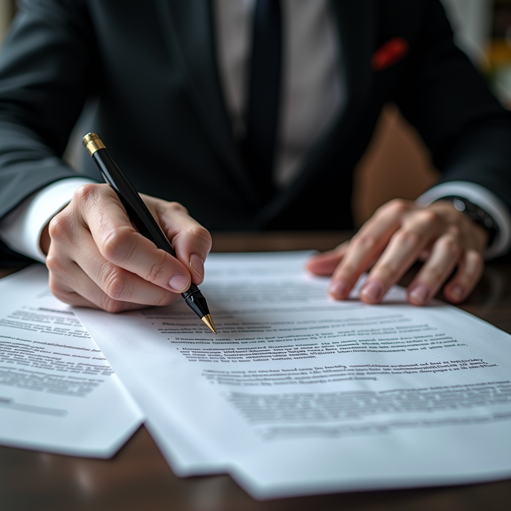 Rédaction professionnelle de lettre de contestation, juriste travaillant sur documents légaux avec code de la route et jurisprudence